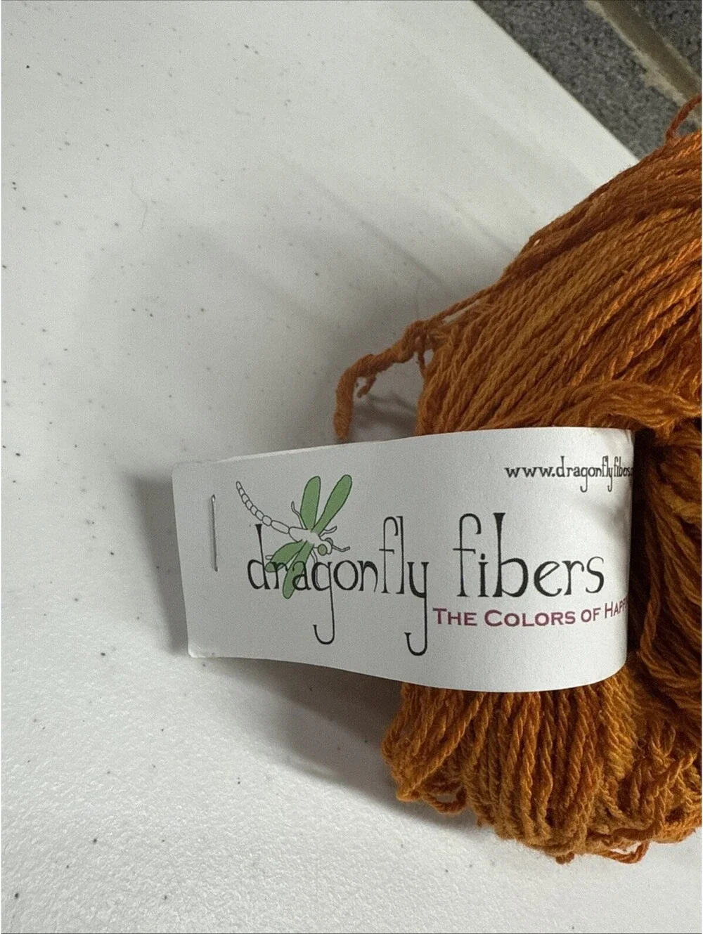 Dragonfly Fibers Dance Rustic Silk Mega Skein Shade Pumpkin Head 1 Skein